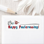 Postcrossing IDラベル – Pigeon ラベル (インサイチュ)