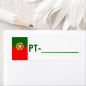 Postcrossing ID Label Portugal "フラグスタイル" ラベル (インサイチュ)