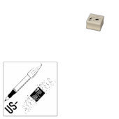 Postcrossing ID stamp for US postcards ラバースタンプ (押印)