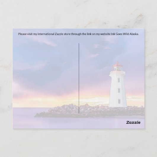 Postcrossing Light House – ポストカード (裏面)