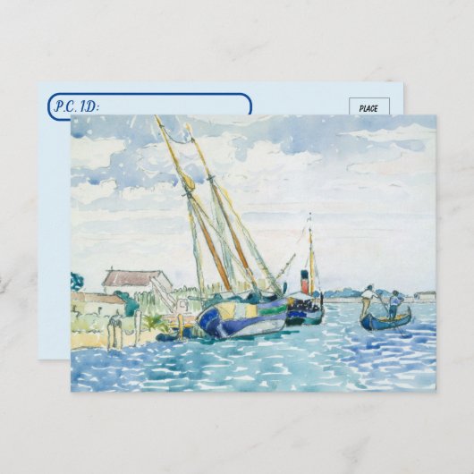 Postcrossing Marine Scene Water Color 絵画's ポストカード (正面/裏面)