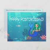 Postcrossing Mermaid – はがき (正面/裏面)