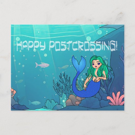 Postcrossing Mermaid – はがき (正面)