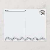 Postcrossing - Musical Dancer Postcard シーズンポストカード (裏面)