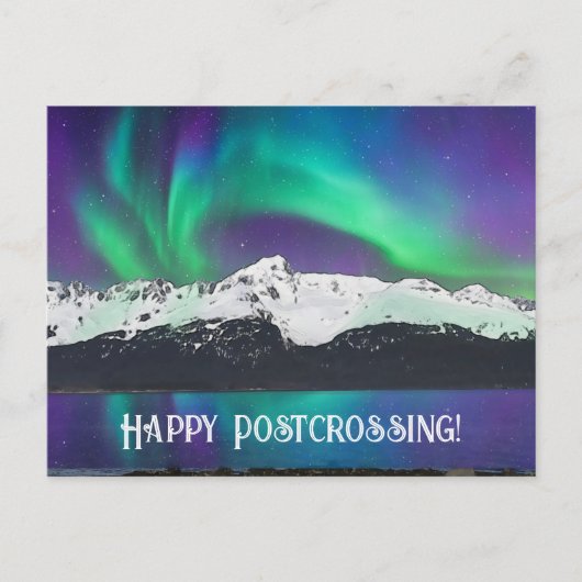 Postcrossing Northern Lights 1 – はがき (正面)
