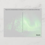 Postcrossing Northern Lights 2 – はがき (裏面)