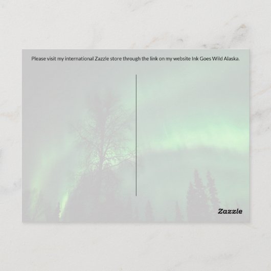 Postcrossing Northern Lights 4 – はがき (裏面)