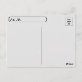 Postcrossing - Oliver The Cats Cone of Shame ポストカード (裏面)