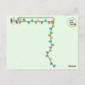 Postcrossing Santa Paws – ハッピーハスキーのクリスマス ポストカード (裏面)