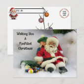 Postcrossing - Santa Takes a Tumble ポストカード (正面/裏面)