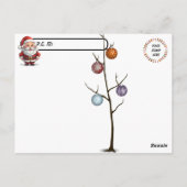 Postcrossing - Santa Takes a Tumble ポストカード (裏面)