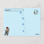 Postcrossing - Santa's Little Helpers - Cat & 小妖精や ポストカード (裏面)