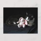 Postcrossing Some Bunny Love Me - Catポストカード ポストカード (正面)