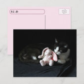 Postcrossing Some Bunny Love Me - Catポストカード ポストカード (正面/裏面)