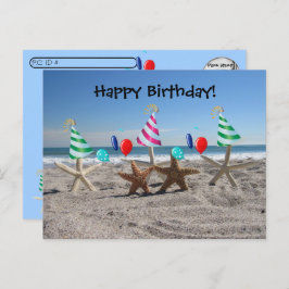 Postcrossing - Starfish on theビーチはがき シーズンポストカード