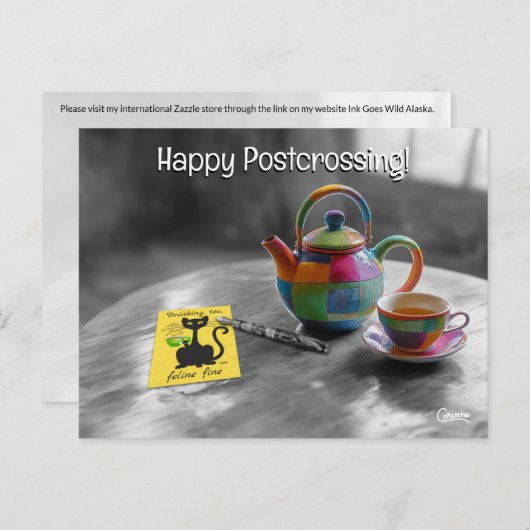Postcrossing Tea – ポストカード (正面/裏面)