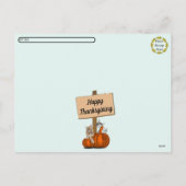 Postcrossing Tito Taz & Annie's 2025 Thanksgiving シーズンポストカード (裏面)
