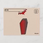 Postcrossing - Vampire Monster / Halloween ポストカード (裏面)