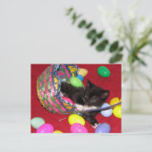 Postcrossing - Versace's Easter Wishes Cat /子猫 シーズンポストカード (スタンド正面)