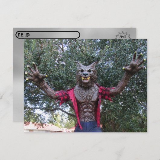 Postcrossing - Werolf / Wolf Manポストカード ポストカード (正面/裏面)