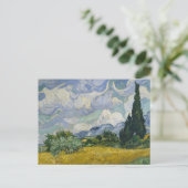 Postcrossing - Wheatfields with Cyples Van ゴッホ ポストカード (スタンド正面)