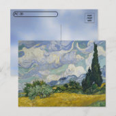 Postcrossing - Wheatfields with Cyples Van ゴッホ ポストカード (正面/裏面)