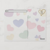 Postcrossing - Wyatt The Cat's Conversationハート ポストカード (裏面)