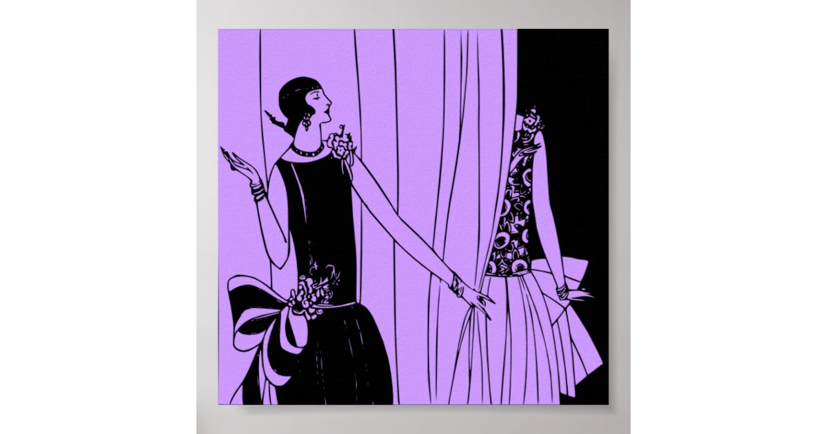 Posterの19年のアールデコのファッション ポスター Zazzle Co Jp