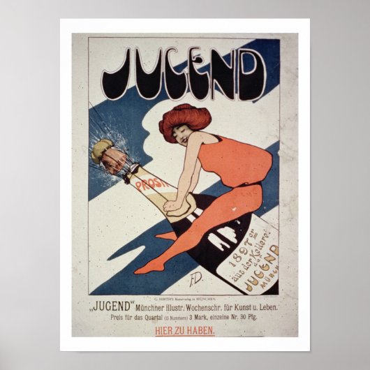 Poster広告の「Jugend, 図解入りの、写真付きの Weekly Mag」 ポスター (正面)