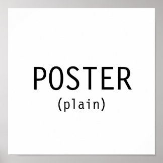 POSTER （プレーン） ポスター