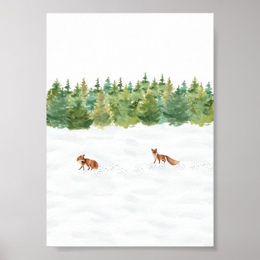 Poster (12,7 x 17,8 cm) - Winter Scene ポスター (正面)
