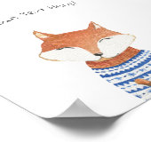Poster (15,2 x 15,2cm) - Cute Little Fox ポスター (角)