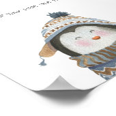 Poster (15,2 x 15,2cm) - Little Penguin ポスター (角)