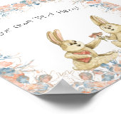 Poster (15,2 x 15,2cm) - Two Rabbits ポスター (角)