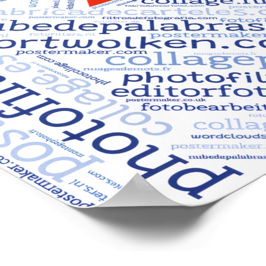 Poster 16"x12" (landscape) ポスター (角)