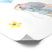 Poster 21.6x27.9cm - Little Elephant With Balloon ポスター (角)