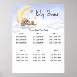 Poster 6 Table Baby Shower ポスター