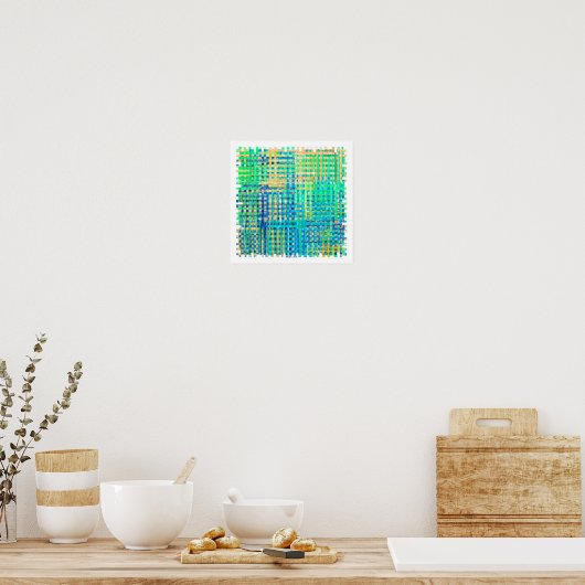 poster abstract square ポスター (キッチン)