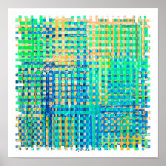 poster abstract square ポスター