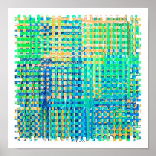 poster abstract square ポスター (正面)