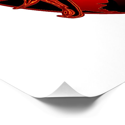 Poster Adlerköpfe mit japanischen Schriftzeichen ポスター (コーナー)