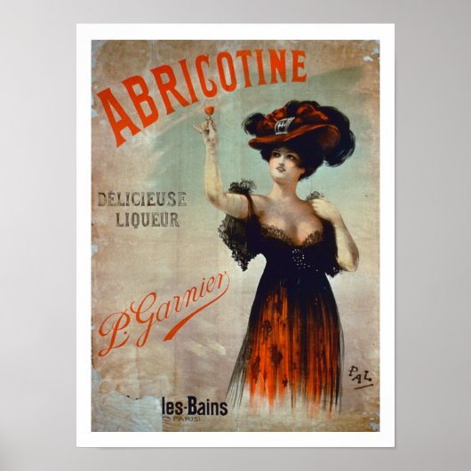 Poster advertising 'Abricotine', made by P. Garnie ポスター (正面)