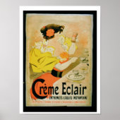 Poster advertising 'Creme Eclair Instant Dessert' ポスター (正面)