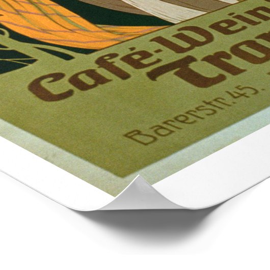 Poster advertising 'Transvaal' a Coffee, Wine and ポスター (角)