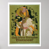 Poster advertising 'Transvaal' a Coffee, Wine and ポスター (正面)