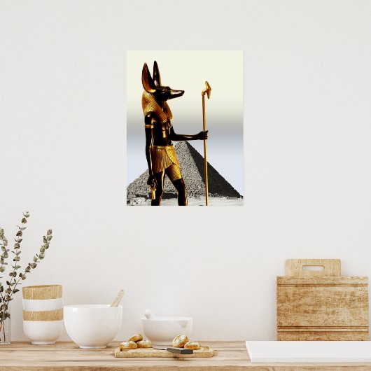 Poster Anubis et la Croix Ankh ポスター (キッチン)