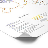 Poster Apollo 11 photo map moonwalk ポスター (角)