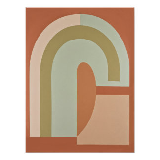 póster arcoiris boho ポスター