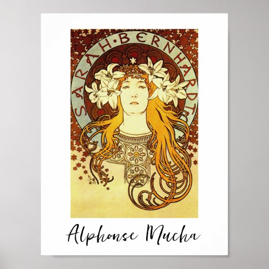 Poster - Art Nouveau 'Sarah Bernardt' ポスター (正面)