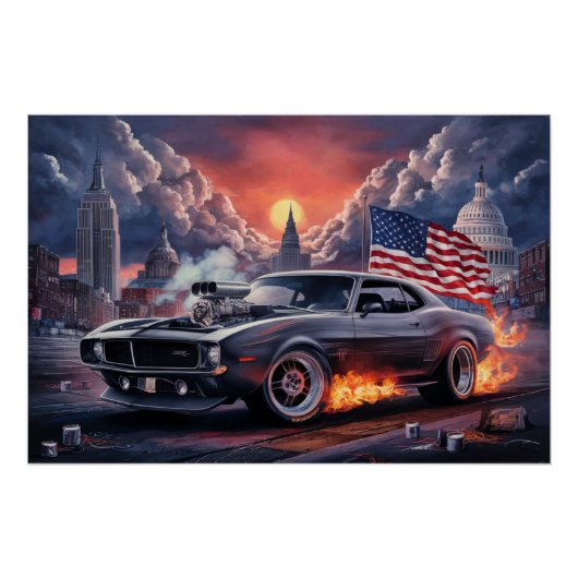 Poster Auto Drapeaux 04 ポスター (正面)